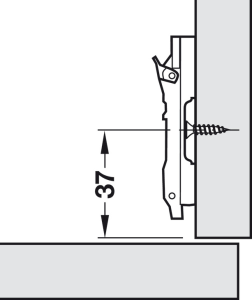 Крестовая монтажная планка Metalla 510 SM с предустановленными евровинтами, h=3 мм, 3D, цинк